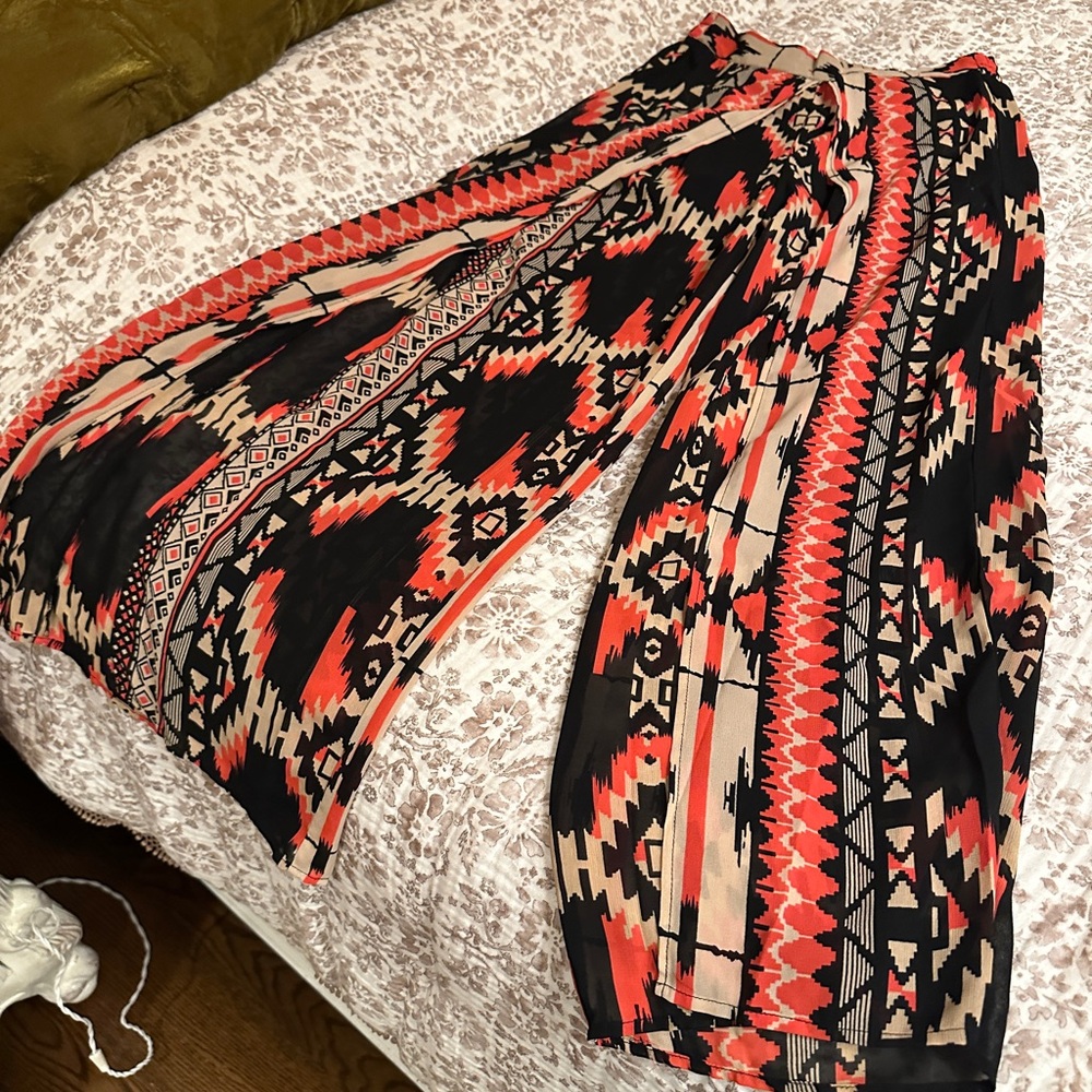 Seductive Flair Out Hippie Pants Flowy NWOT